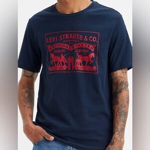 Levi’s Men’s Navy Graphic Tee Medium